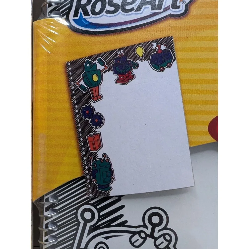 RoseArt Make It Mine! 2 Pocket Folder 2 Pack & Wide Ruled Notebook Dino's & Robo